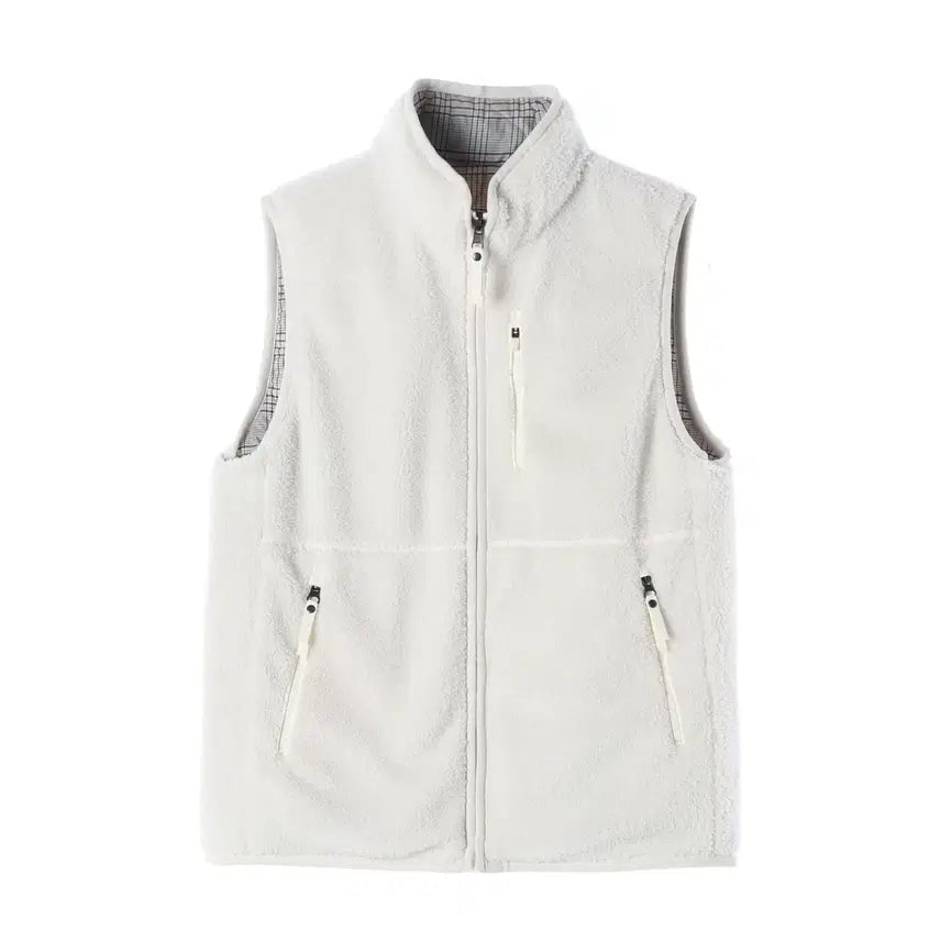 [BUNJANG] Beanpole Reversible Boa Fleece Padded Vest Jacket / 빈폴 리버서블 보아 플리스 패딩 베스트 재킷 조끼