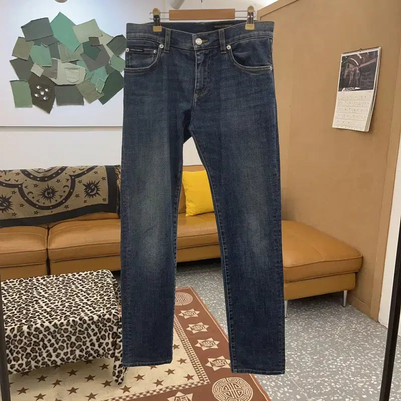 [BUNJANG] Dolce &amp; Gabbana Modern Chic Skinny Denim Pants / 돌체앤가바나 모던시크 캐주얼 힙패치 스키니 데님팬츠 30인치 C09725