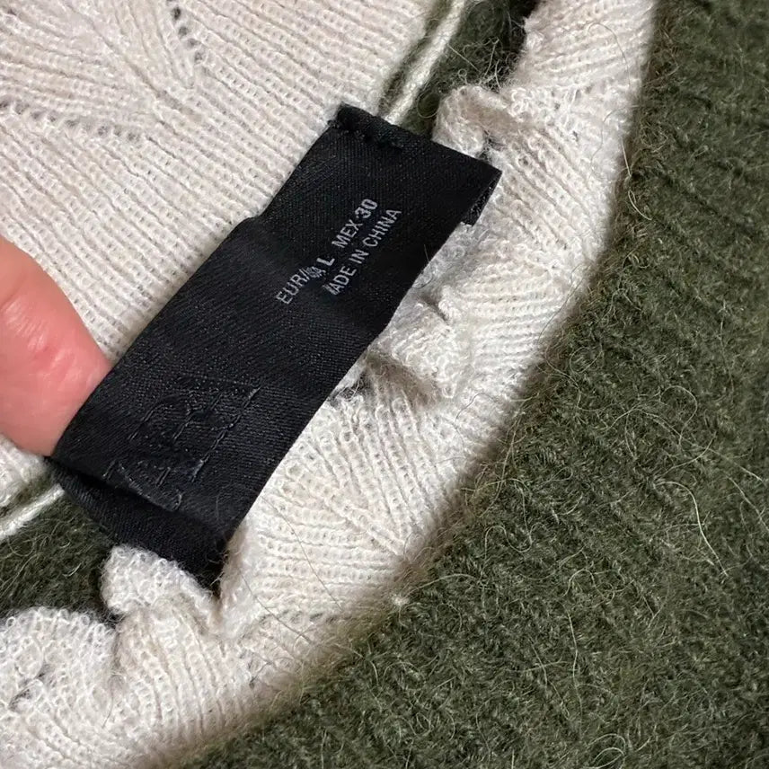 [BUNJANG] ZARA Lace Detail Knit Top / 자라 반팔 니트
