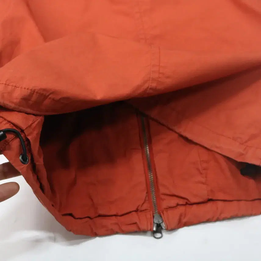 [BUNJANG] Vintage Orange Technical Hooded Windbreaker Jacket (M) / 빈티지 오렌지 테크니컬 후드 윈드브레이커 자켓 (M)