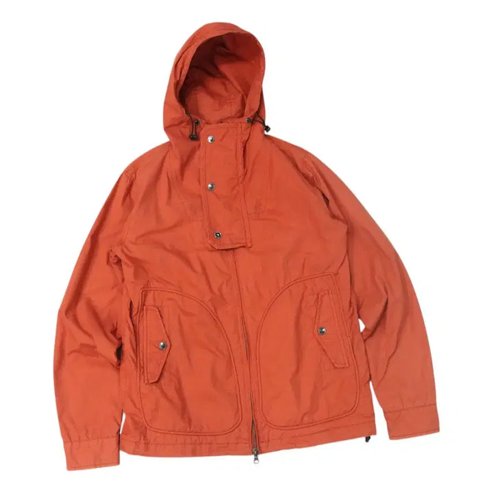 [BUNJANG] Vintage Orange Technical Hooded Windbreaker Jacket (M) / 빈티지 오렌지 테크니컬 후드 윈드브레이커 자켓 (M)