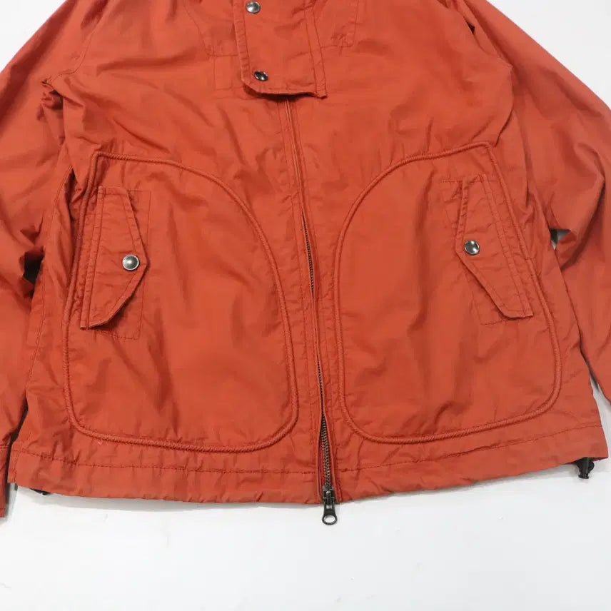 [BUNJANG] Vintage Orange Technical Hooded Windbreaker Jacket (M) / 빈티지 오렌지 테크니컬 후드 윈드브레이커 자켓 (M)