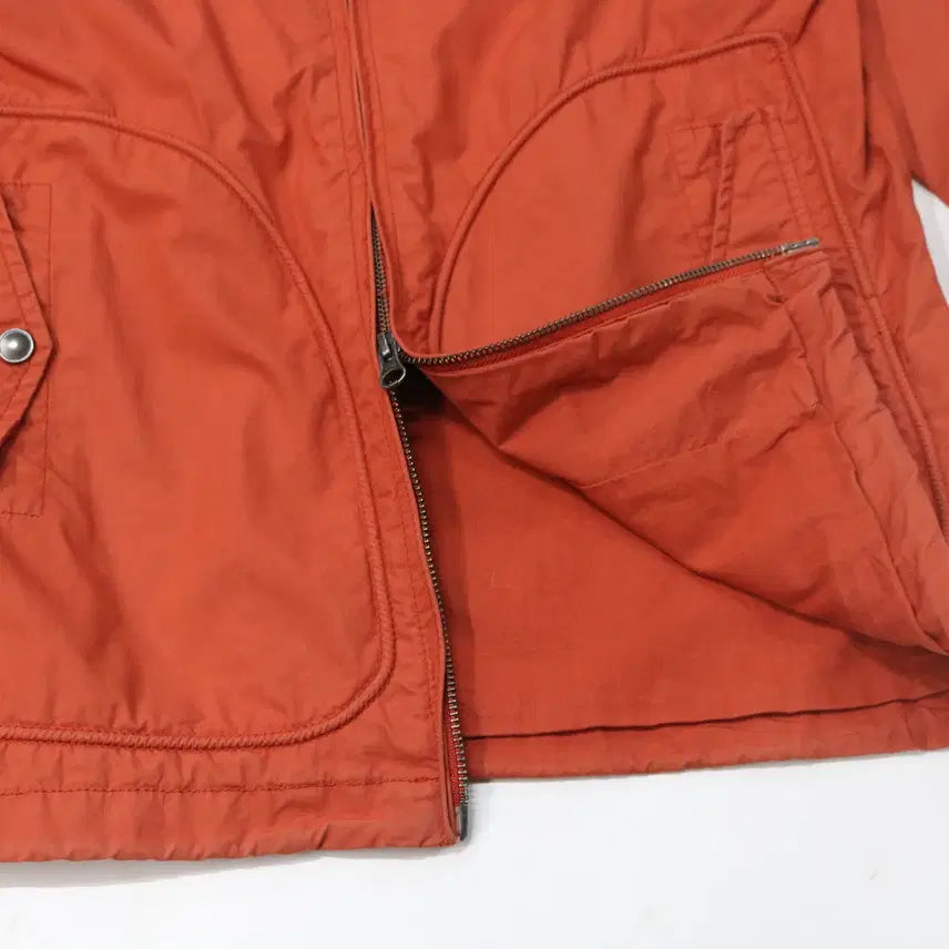 [BUNJANG] Vintage Orange Technical Hooded Windbreaker Jacket (M) / 빈티지 오렌지 테크니컬 후드 윈드브레이커 자켓 (M)