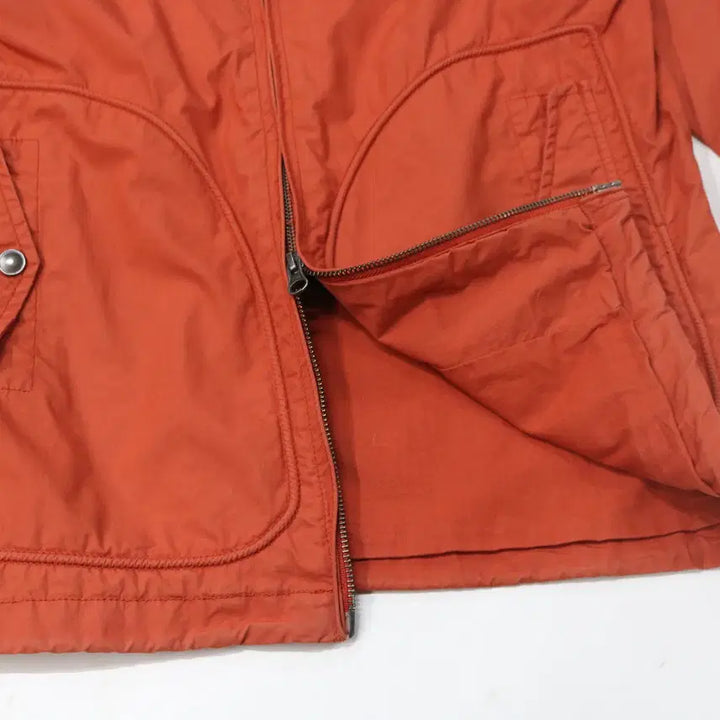 [BUNJANG] Vintage Orange Technical Hooded Windbreaker Jacket (M) / 빈티지 오렌지 테크니컬 후드 윈드브레이커 자켓 (M)