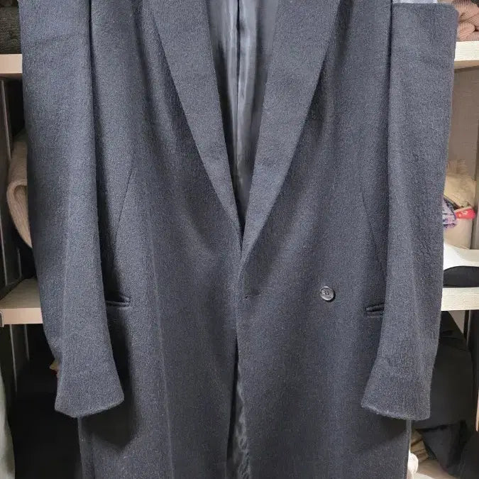 [BUNJANG] AllSaints Long Coat (Leather Detail) / 올세인츠 롱코트 (일부 가죽)
