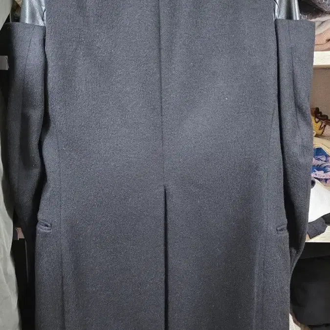 [BUNJANG] AllSaints Long Coat (Leather Detail) / 올세인츠 롱코트 (일부 가죽)