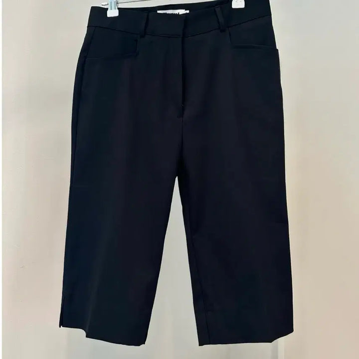 [SOLD OUT] 블랙 5부 트임 바이커팬츠