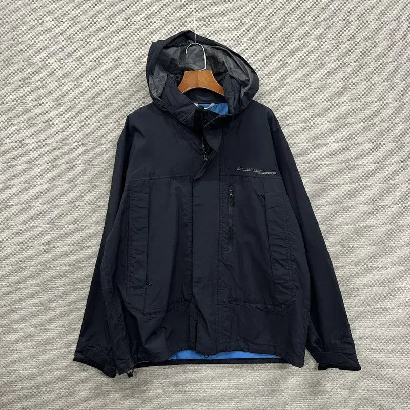 [BUNJANG] Nautica Old School Printing Logo Windbreaker Jacket M / 노티카 올드스쿨 프린팅로고 윈드브레이커 바람막이 M A07244
