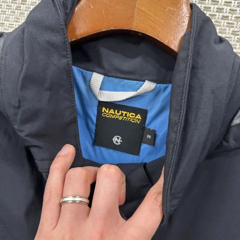 [BUNJANG] Nautica Old School Printing Logo Windbreaker Jacket M / 노티카 올드스쿨 프린팅로고 윈드브레이커 바람막이 M A07244