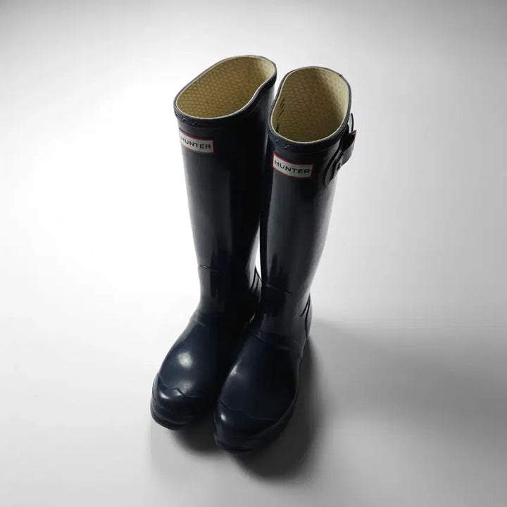 [BUNJANG] Hunter Original Tall Gloss Rain Boots Navy (225) / 헌터 오리지날 톨 레인부츠 글로시 네이비 (225)