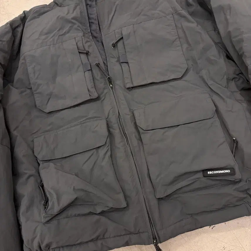 [BUNJANG] Secondmono Nylon Utility Padding Jacket / 세컨드모노 나일론 유틸리티 패딩