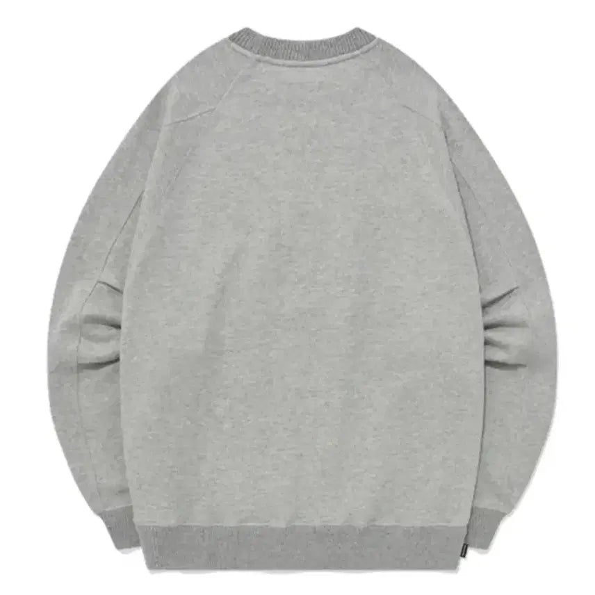 [BUNJANG] Covernat Overfit Knit Rib Sweatshirt Melange Gray / [새상품] M) 커버낫 오버핏 니트 립 맨투맨 멜란지 그레이