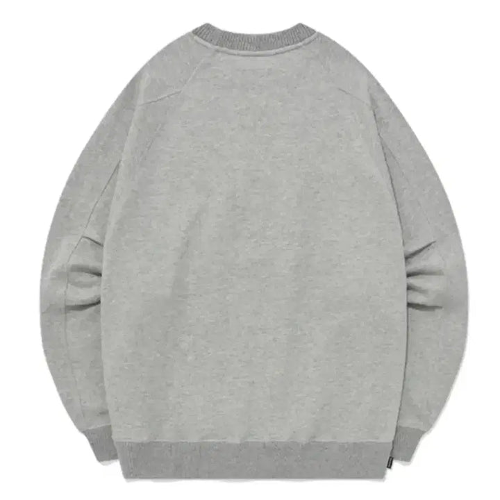 [BUNJANG] Covernat Overfit Knit Rib Sweatshirt Melange Gray / [새상품] M) 커버낫 오버핏 니트 립 맨투맨 멜란지 그레이