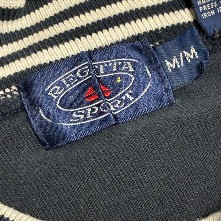[BUNJANG] Vintage Navy Striped Detail Sweatshirt / 빈티지 맨투맨