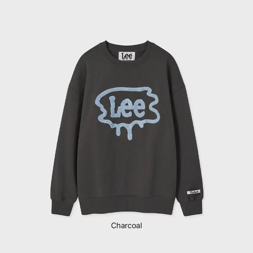 [BUNJANG] FALLET X Lee Brush Twitch Logo Sweatshirt / [새상품] L) 팔렛 X Lee 브러쉬 트위치 로고 맨투맨 챠콜