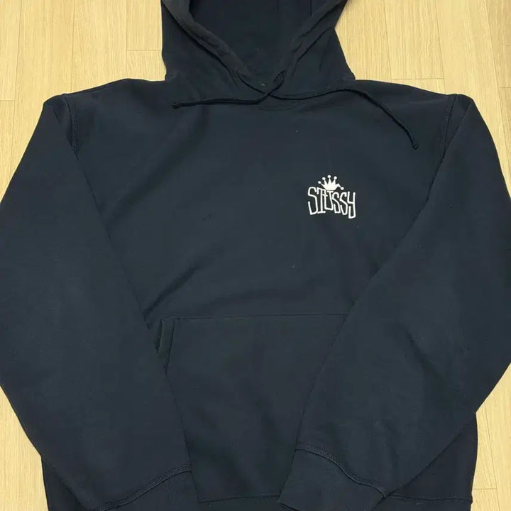 [BUNJANG] Stussy Navy Hoodie XL / 스투시 크라운 인터내셔널 후드 네이비 XL