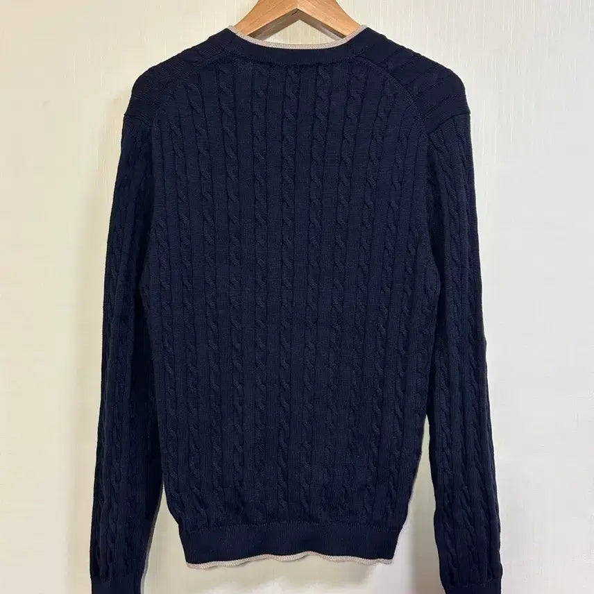 [BUNJANG] Brooks Brothers Cable Knit Cardigan - Navy / 브룩스브라더스 꽈배기 가디건 M (100)/네이비