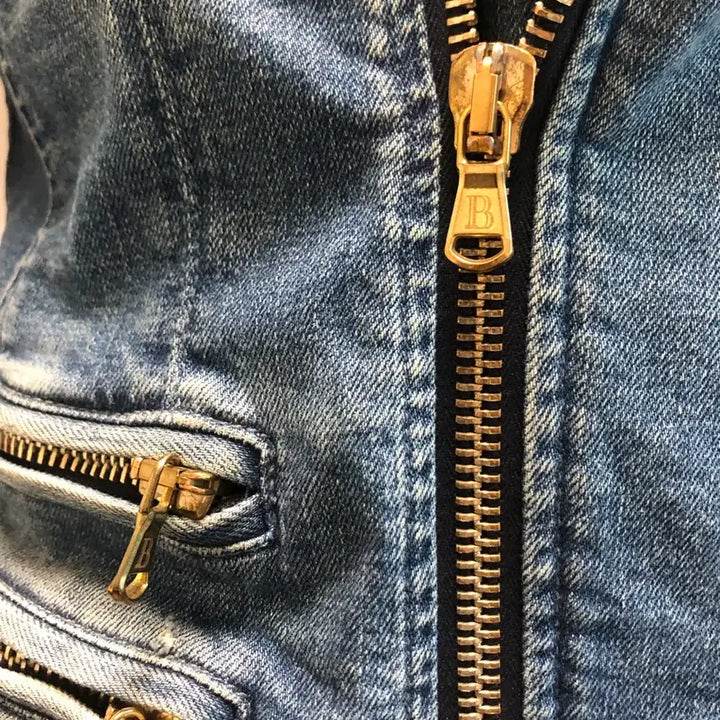 [BUNJANG] Balmain Denim Jacket / 발망 여성 데님 JAKET S급 판매합니다.