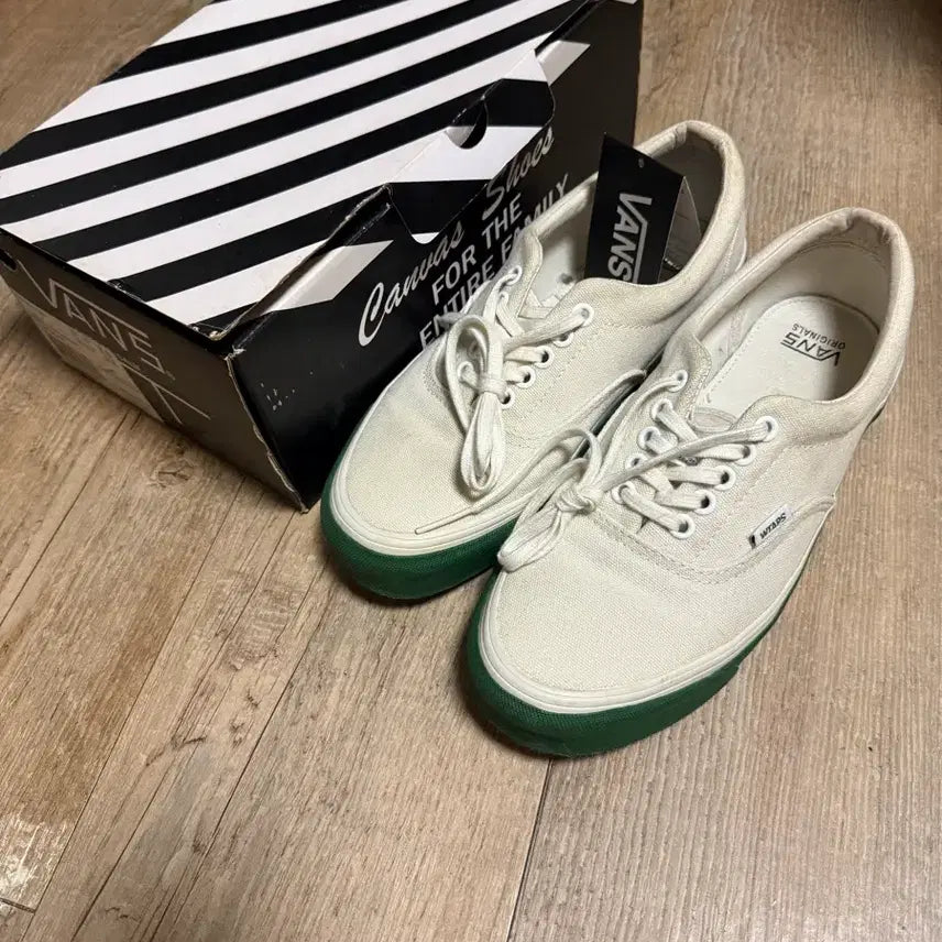 [BUNJANG] Vans WTAPS Era Green Sneakers / [260] 반스 더블탭스 에라 그린
