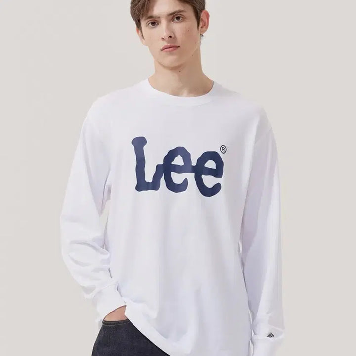 [BUNJANG] Lee Big Twitch Long Sleeve T-Shirt - White / [새상품] M) Lee 리 빅트위치 긴팔 티셔츠 화이트