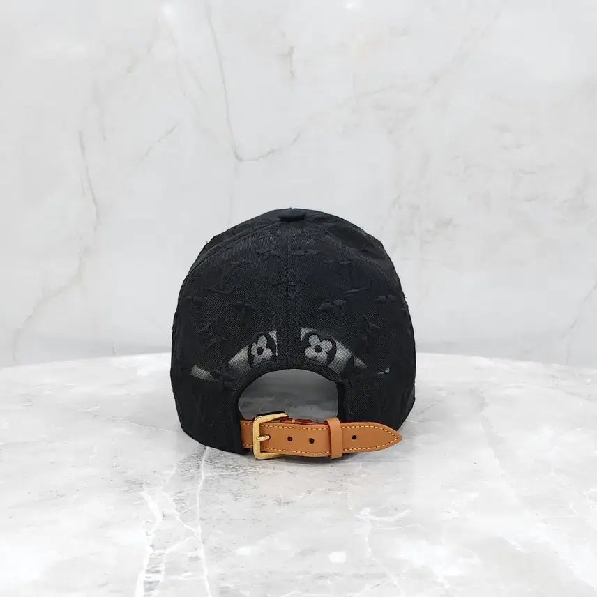 [BUNJANG] Louis Vuitton Monogram Mesh Baseball Cap Black XL / 루이비통 LV 모노그램 메쉬 베이스볼 캡 블랙 XL M77116