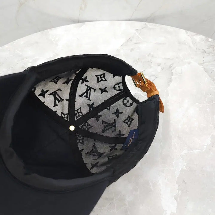 [BUNJANG] Louis Vuitton Monogram Mesh Baseball Cap Black XL / 루이비통 LV 모노그램 메쉬 베이스볼 캡 블랙 XL M77116