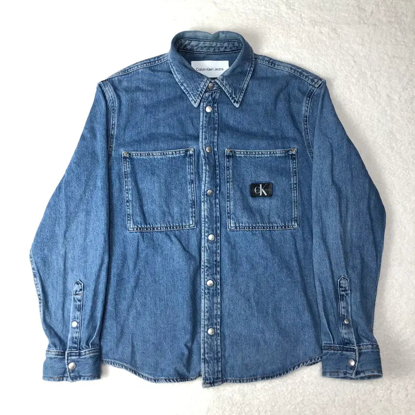 [BUNJANG] Calvin Klein Denim Shirt / 캘빈클라인 데님셔츠