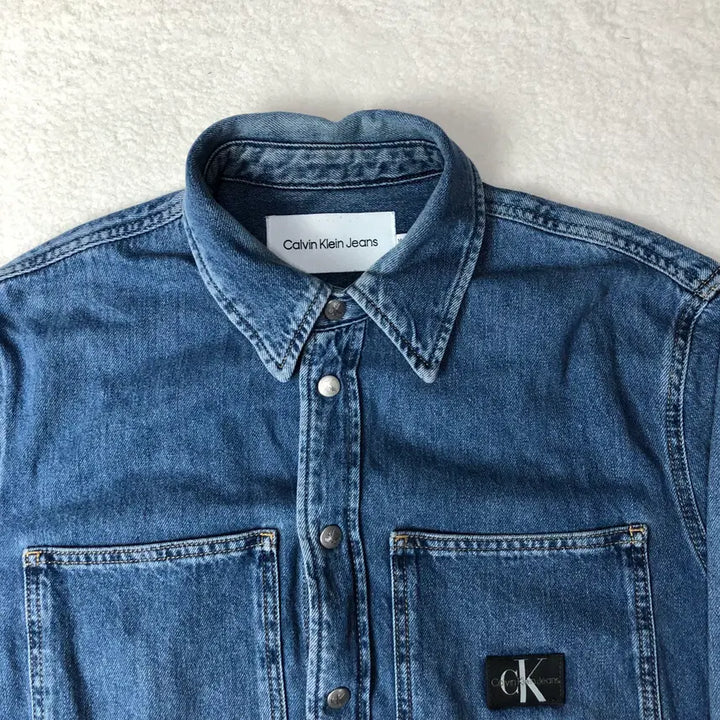 [BUNJANG] Calvin Klein Denim Shirt / 캘빈클라인 데님셔츠