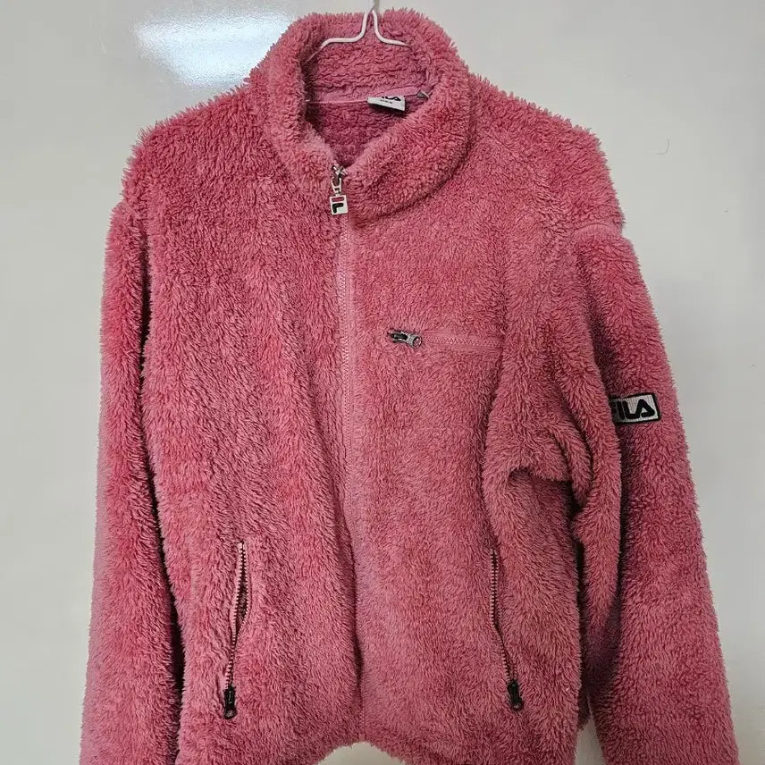 [BUNJANG] Fila Fleece Jacket (Pink) - Men&