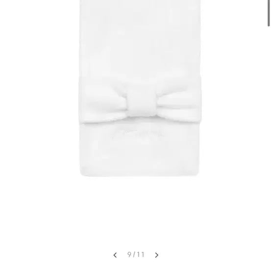 [BUNJANG] Kleesier White Ribbon Muffler / Kleesier 리본 머플러 화이트