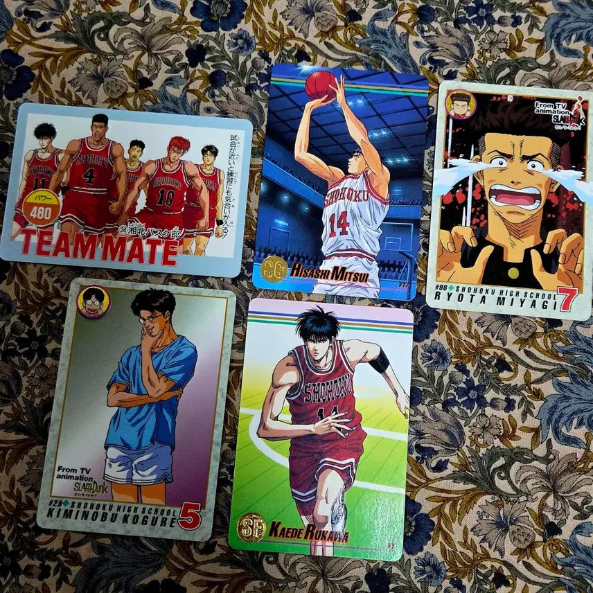 [BUNJANG] Slam Dunk Carddass Bundle Set / 슬램덩크 카드다스 5장 일괄