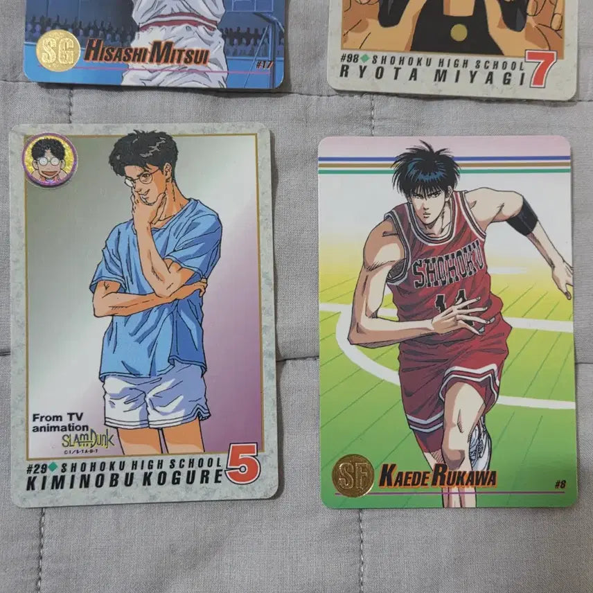 [BUNJANG] Slam Dunk Carddass Bundle Set / 슬램덩크 카드다스 5장 일괄