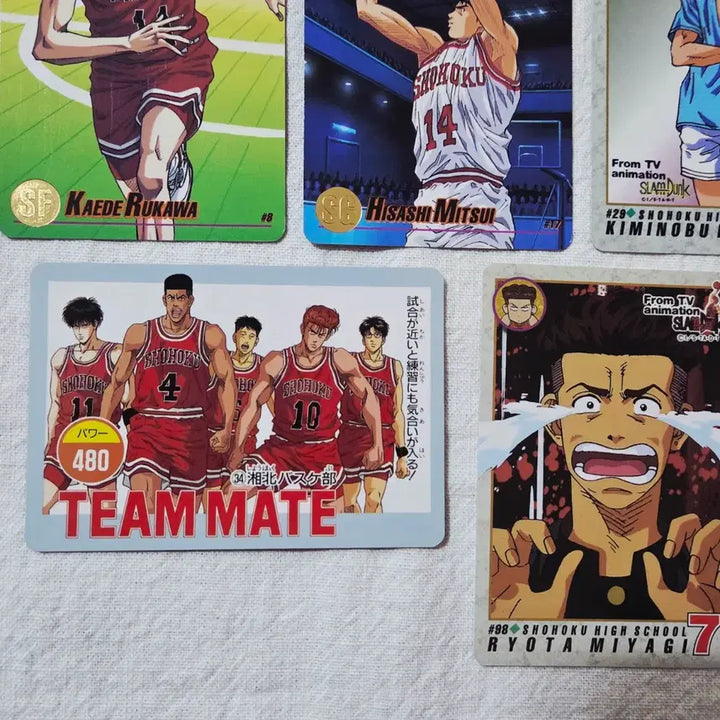 [BUNJANG] Slam Dunk Carddass Bundle Set / 슬램덩크 카드다스 5장 일괄