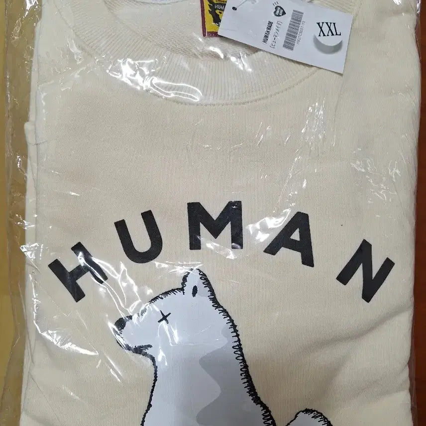 [BUNJANG] HUMAN MADE Sweatshirt Ivory XXL / HUMAN MADE 맨투맨 아이보리/XXL 새상품