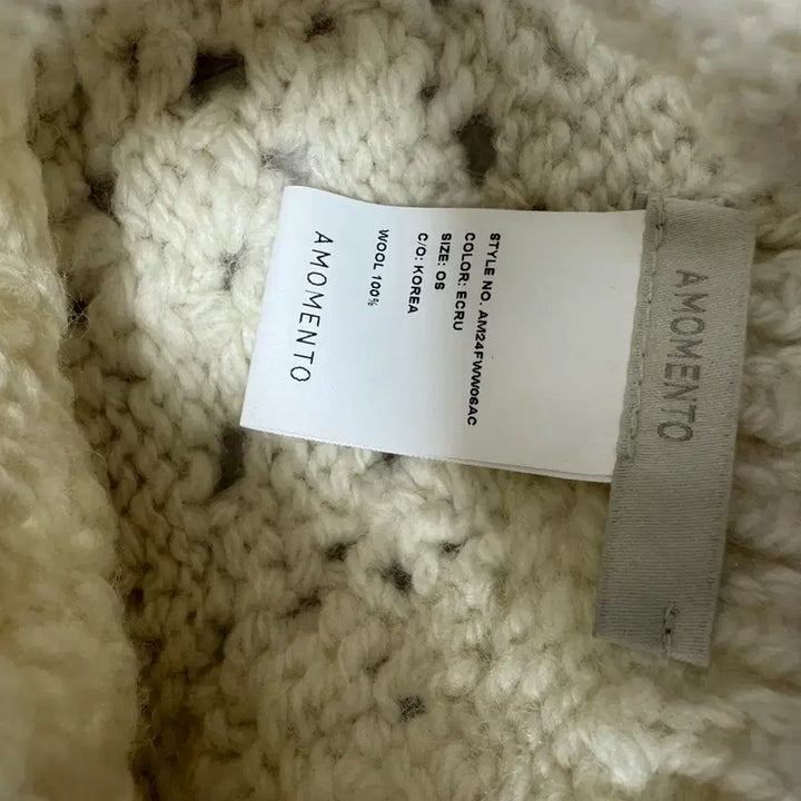 [BUNJANG] AMOMENTO Crochet Bonnet / 아모멘토 크로셰 보넷
