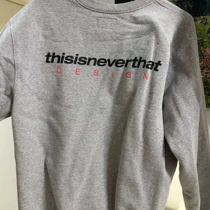 [BUNJANG] thisisneverthat Gray Oversized Sweatshirt / 디스이즈네버댓 회색 맨투맨 티셔츠