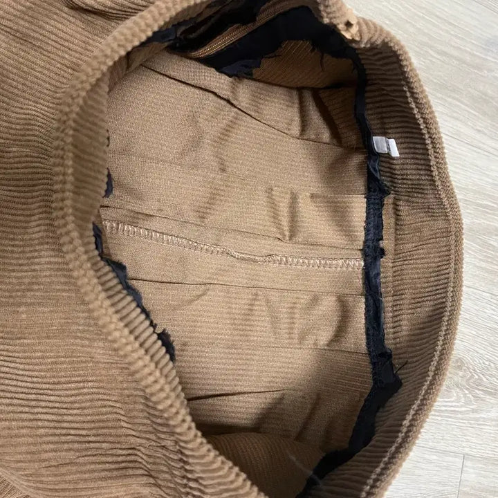 [BUNJANG] Corduroy Pleated Mini Skirt Brown S / 코듀로이 플리츠 미니스커트 브라운s 사이즈