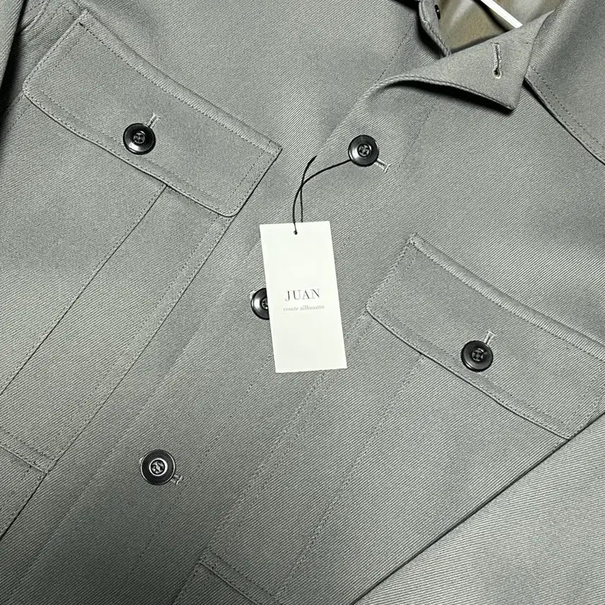 [BUNJANG] Jooang Homme Cargo Crop Jacket Blouson Grey / [새상품] S) 주앙옴므 카고 크롭 자켓 블루종 그레이