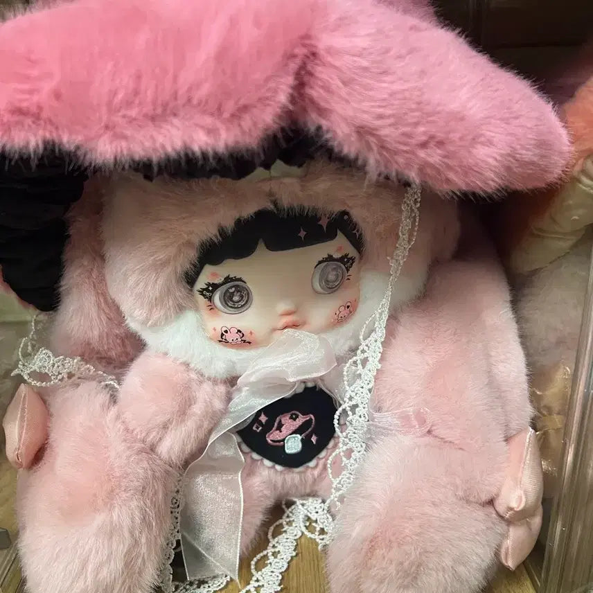 [BUNJANG] Baby Three Nommi Mushroom Hat Series 400% Pink Figure / 베이비쓰리 노미 버섯모자 시리즈 400% 핑크