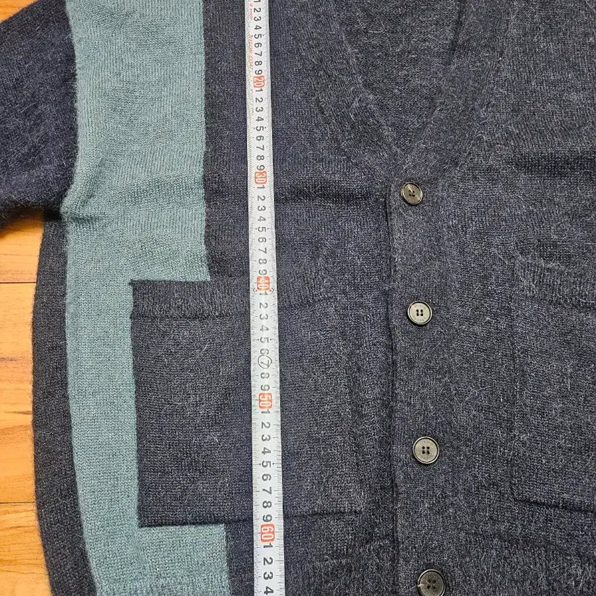 [BUNJANG] Studio Tomboy Color Block Cardigan Navy / 스튜디오 톰보이 컬러블럭 가디건 네이비