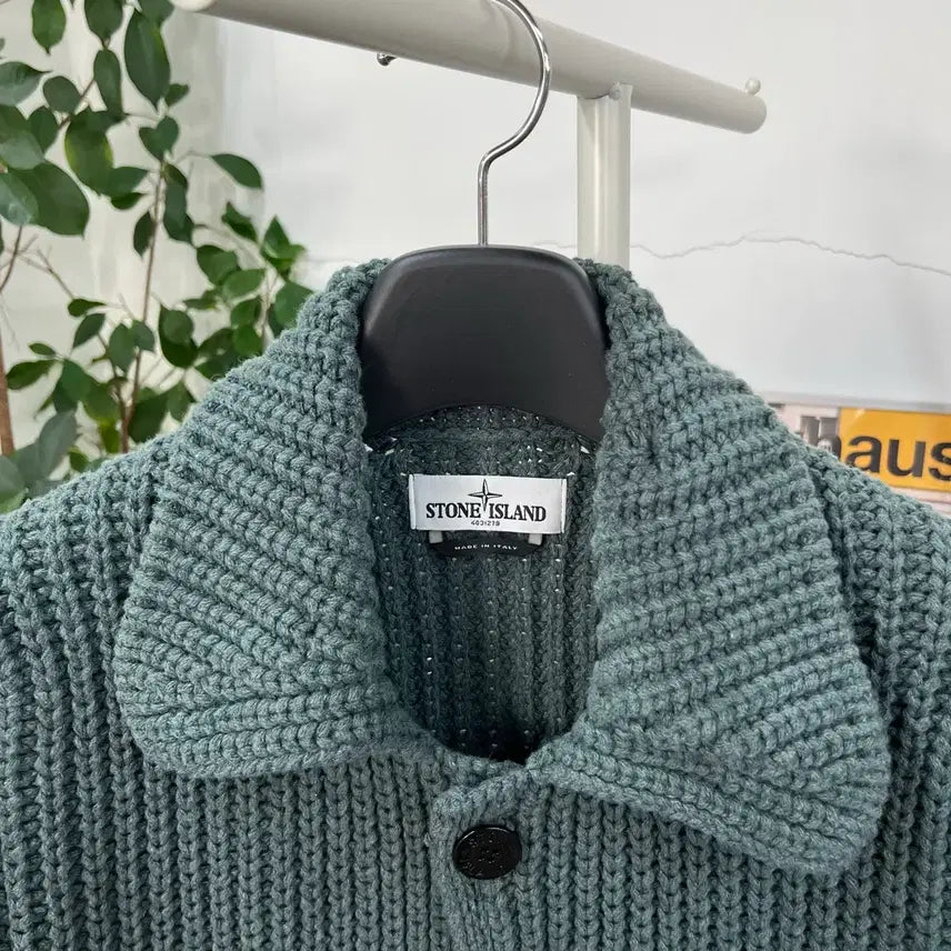 [BUNJANG] Stone Island Heavy Wool Cardigan L / 스톤아일랜드 헤비울 가디건 L