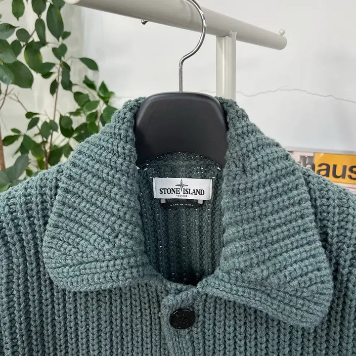 [BUNJANG] Stone Island Heavy Wool Cardigan L / 스톤아일랜드 헤비울 가디건 L
