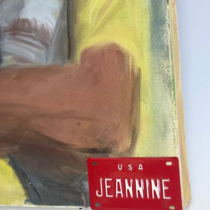 [BUNJANG] MAX Ginsburg Cowboy Hat Oil Painting / 뉴욕 화가 MAX Ginsburg 카우보이 모자 유화 그림