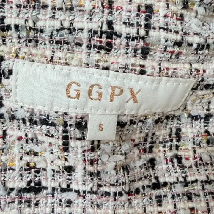[BUNJANG] GGPX Pink Tweed Denim Vest / GGPX 핑크 트위드 데님 포인트 베스트 조끼 55~66