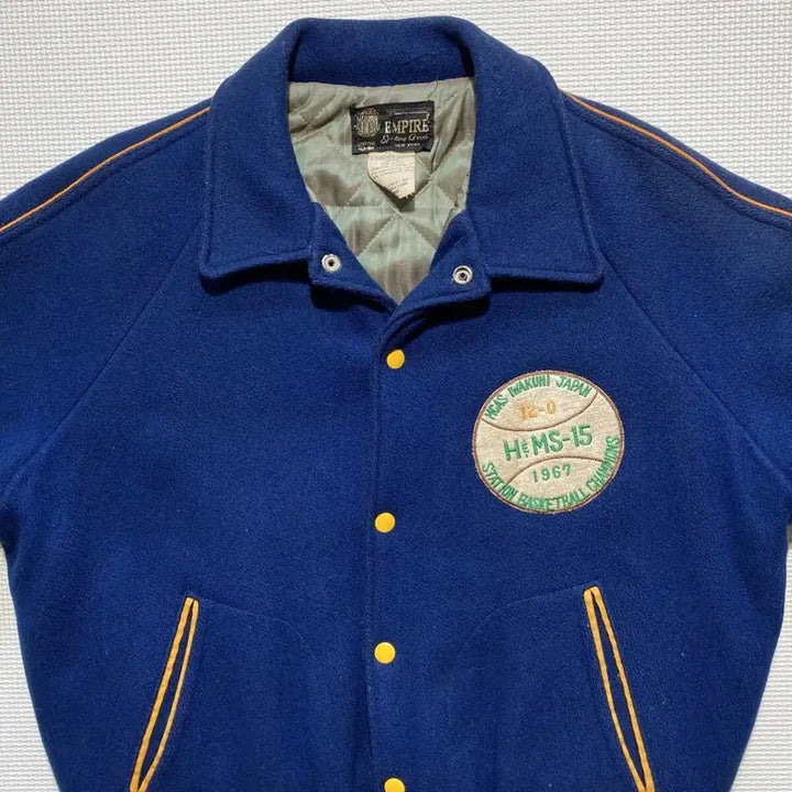 [BUNJANG] EMPIRE US Marine Corps Iwakuni Air Base Patch Varsity Jacket / 60s 바시티자켓 미해병대 이와쿠니 항공기지패치