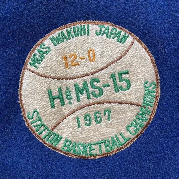 [BUNJANG] EMPIRE US Marine Corps Iwakuni Air Base Patch Varsity Jacket / 60s 바시티자켓 미해병대 이와쿠니 항공기지패치