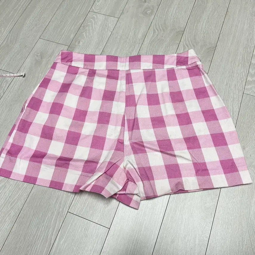 [BUNJANG] ZARA Pink Checkerboard Shorts M / 자라 핑크 체커보드 반바지 쇼츠 M