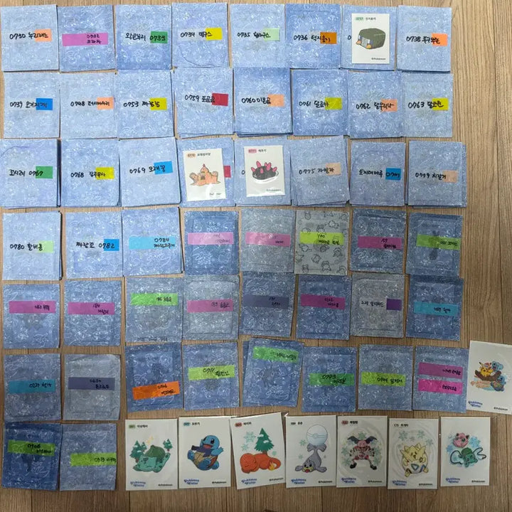 [BUNJANG] Pokemon Bread Stickers (Ttibuseal) / 포켓몬스터 띠부씰