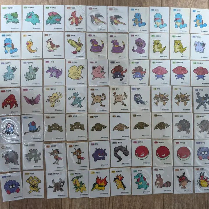 [BUNJANG] Pokemon Bread Stickers (Ttibuseal) / 포켓몬스터 띠부씰