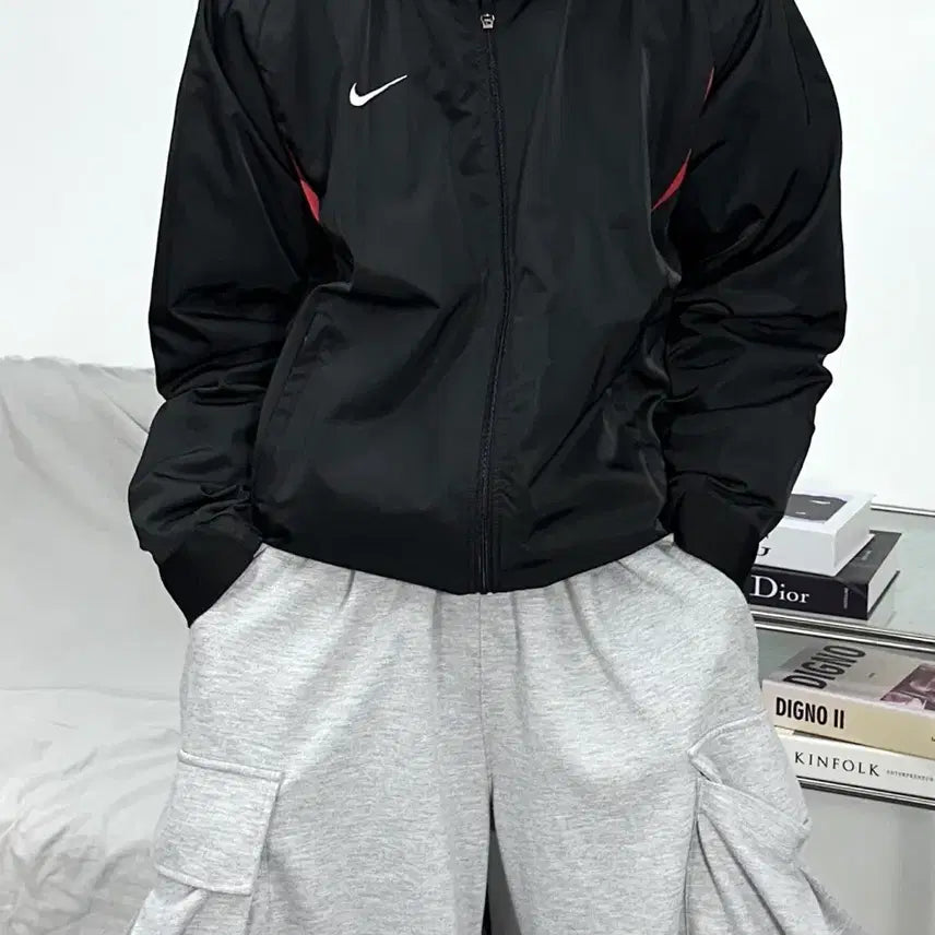 [BUNJANG] Nike 00s Black Windbreaker Jacket L / 나이키 00s 블랙 바람막이 L
